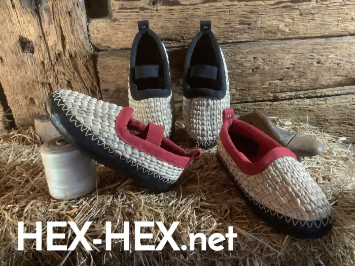 Strohschuhe | Schlauchsohle mit aufgeklebter Laufsohle – Bild 8