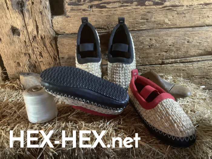 Strohschuhe | Schlauchsohle mit aufgeklebter Laufsohle – Bild 9